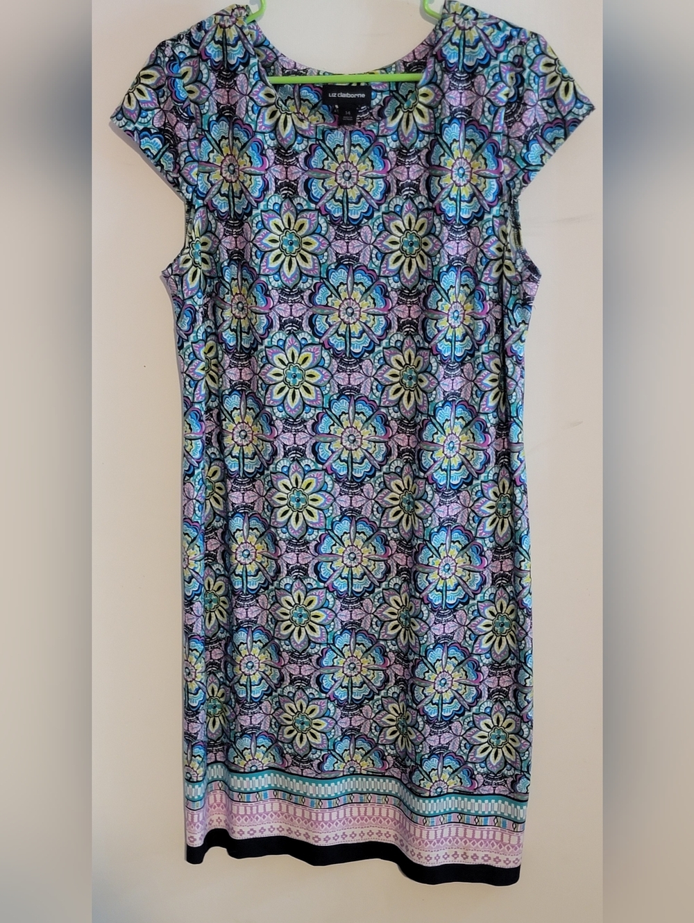 Liz Claiborne Floral Mosaic Midi Dress